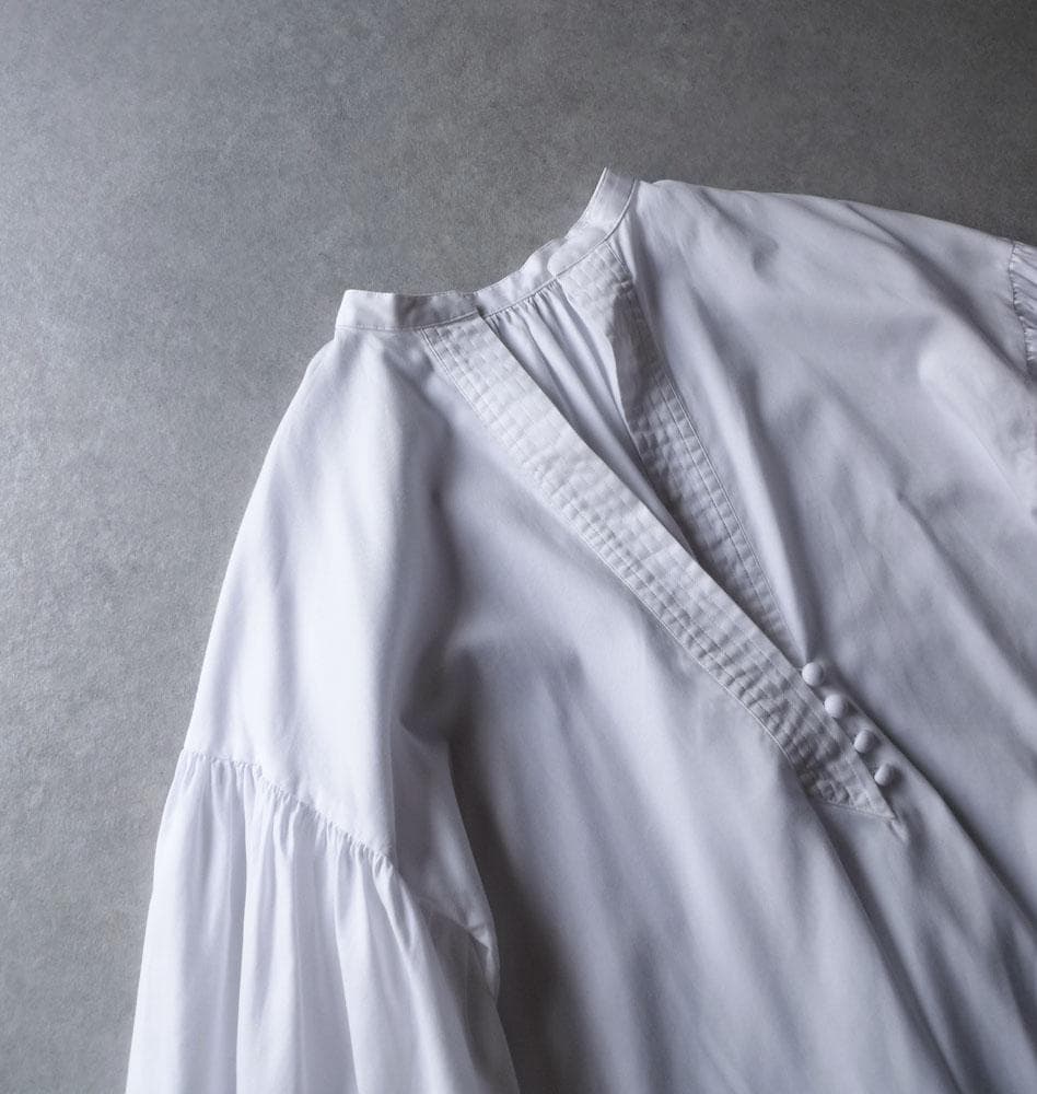 美品 ウィムガゼット 2,5万円 オックス袖ボリュームブラウス ホワイト 500