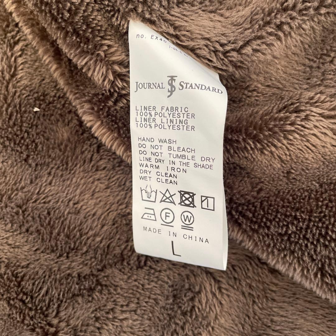 ジャーナルスタンダード　オリーブグリーン ファー付きモッズコート