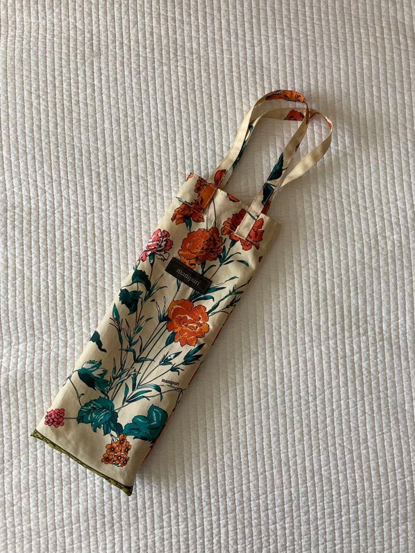 manipuri 花柄 2way折りたたみ傘 晴雨兼用