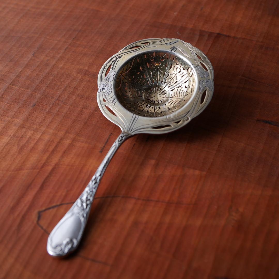 ◆PUIFORCAT◆ピュイフォルカ◆アイリス◆純銀ティーストレーナー◆