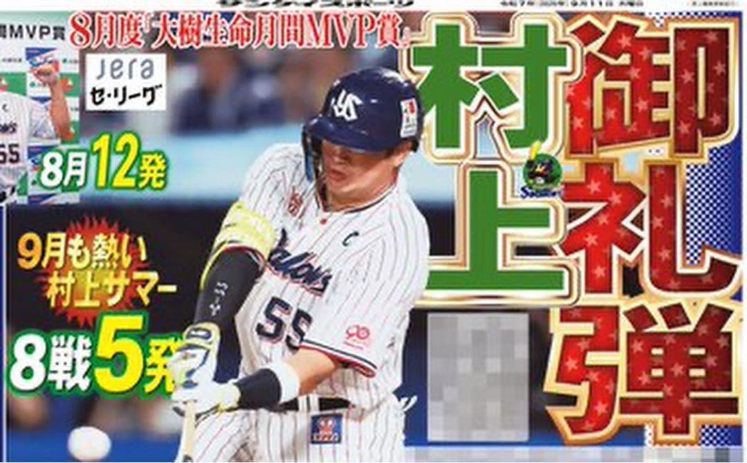 新品未開封 村上宗隆　ユニフォーム　ヤクルト　スワローズ　正規品　XLサイズ