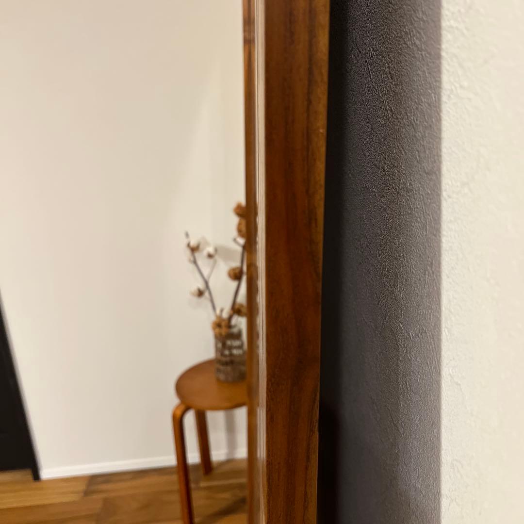 チーク無垢木ミラー