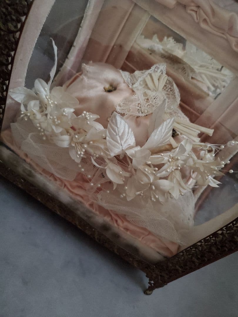 グローブドマリエ　ガラスケース　フランスアンティーク