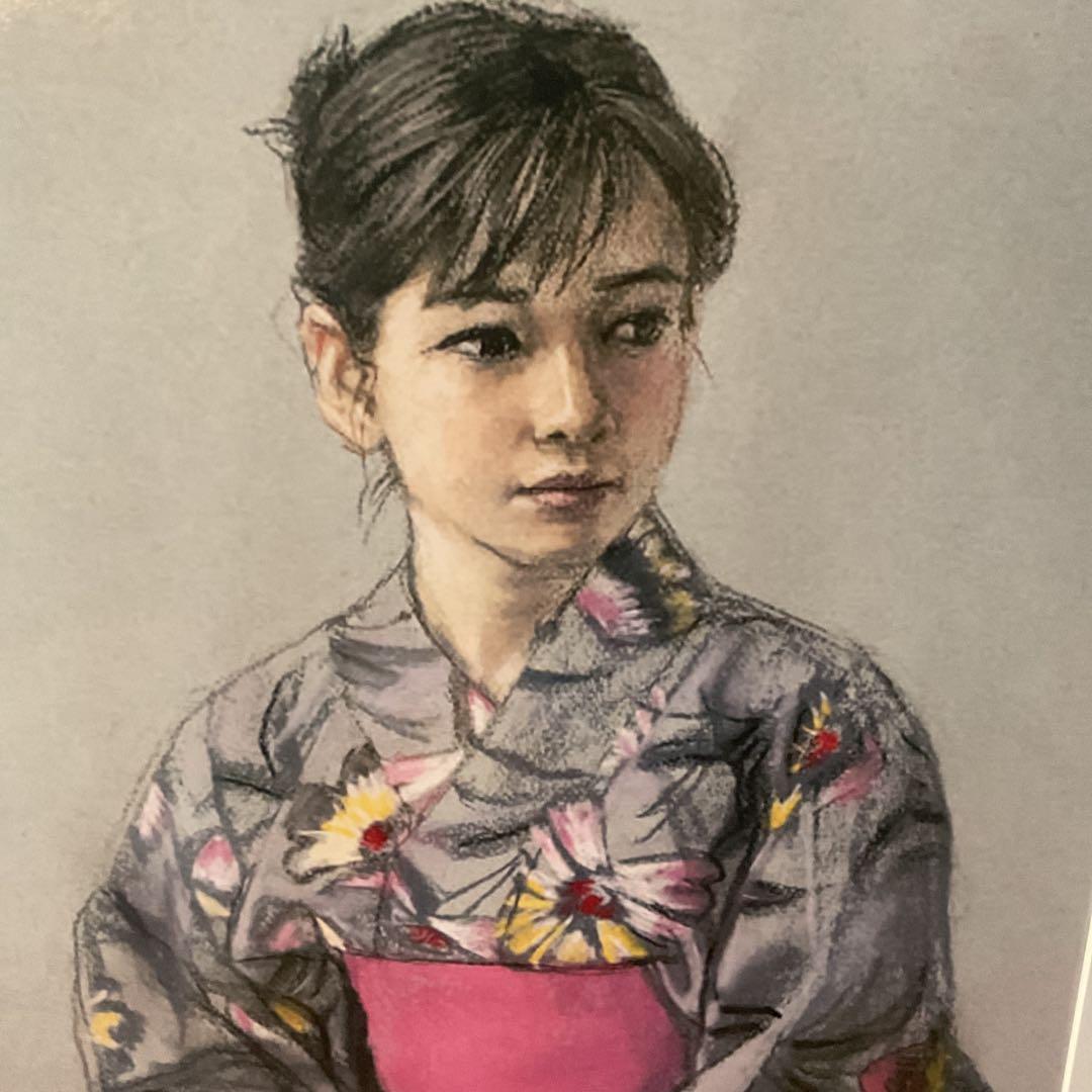 高塚省吾 人気作品美人画 希少画集 新品額装仕立前面ガラス マット付