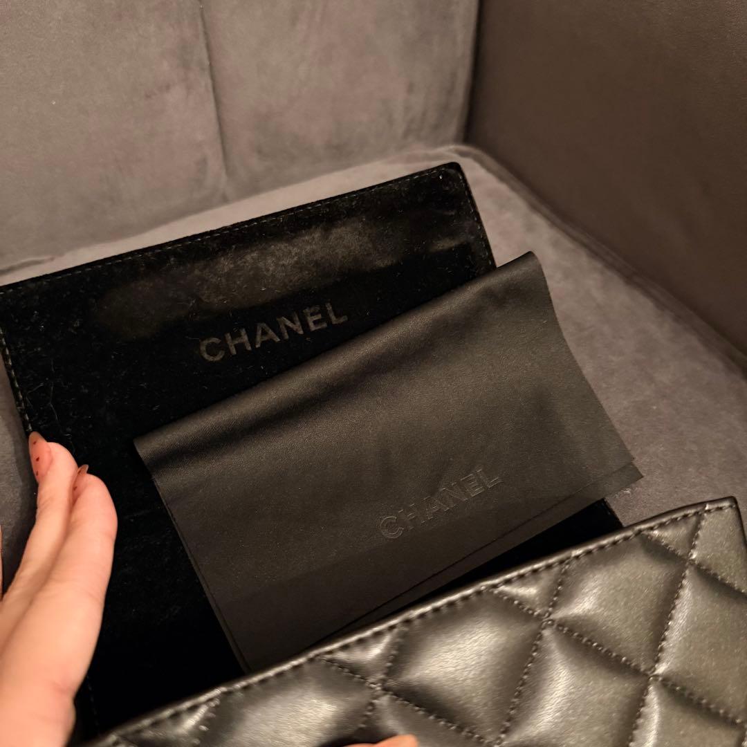 【美品】CHANEL シャネル スクエアシェイプアイウェア サングラス ブラック
