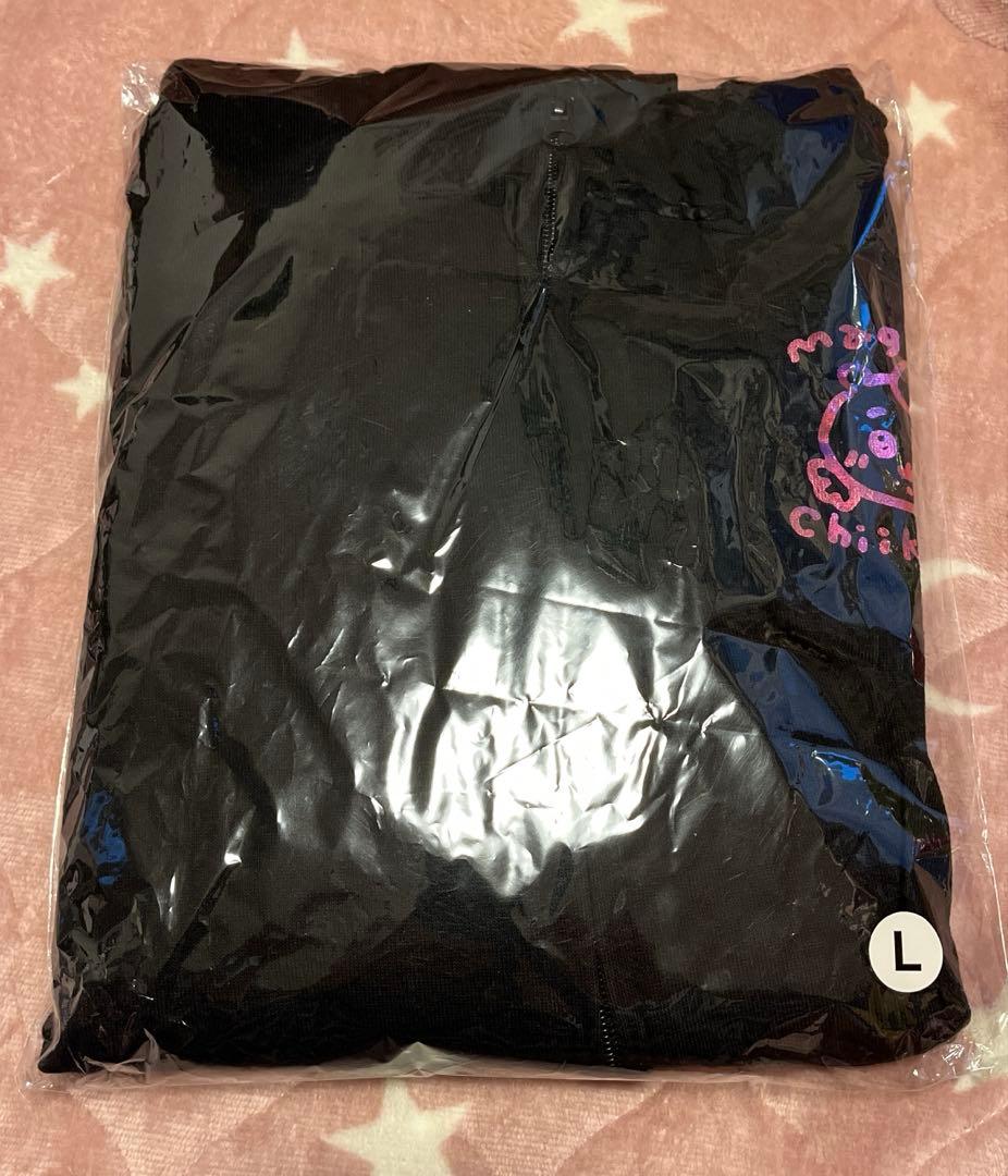 ちいかわ まじかるちいかわ ZIPパーカー キラキラ ブラック Lサイズ