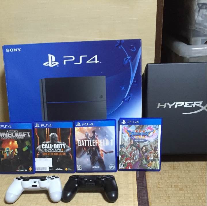 ps4本体 人気ソフト ダウンロードソフト多数 ヘッドセット