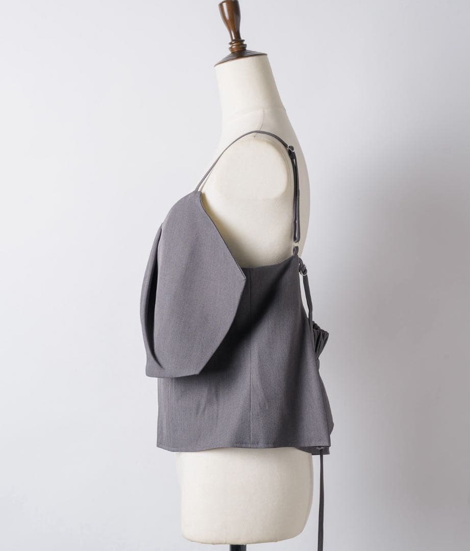 ラベルエチュード　BIGリボンモチーフビスチェ　グレー　美品