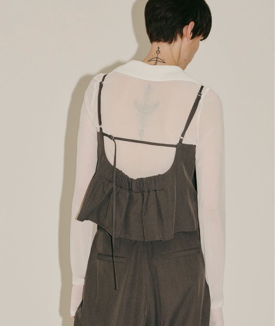 ラベルエチュード　BIGリボンモチーフビスチェ　グレー　美品