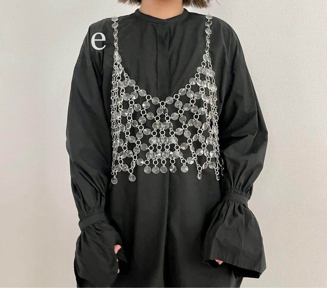 ビジュートップス ビジューキャミソール　ベスト