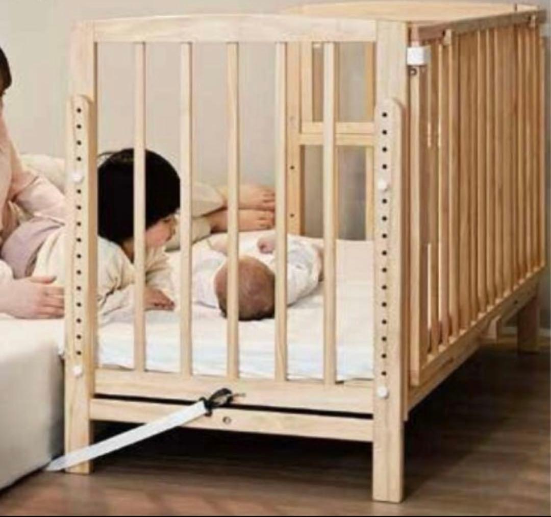 【良品】大和屋　そいねーる ミニ ベビーベッド ナチュラル