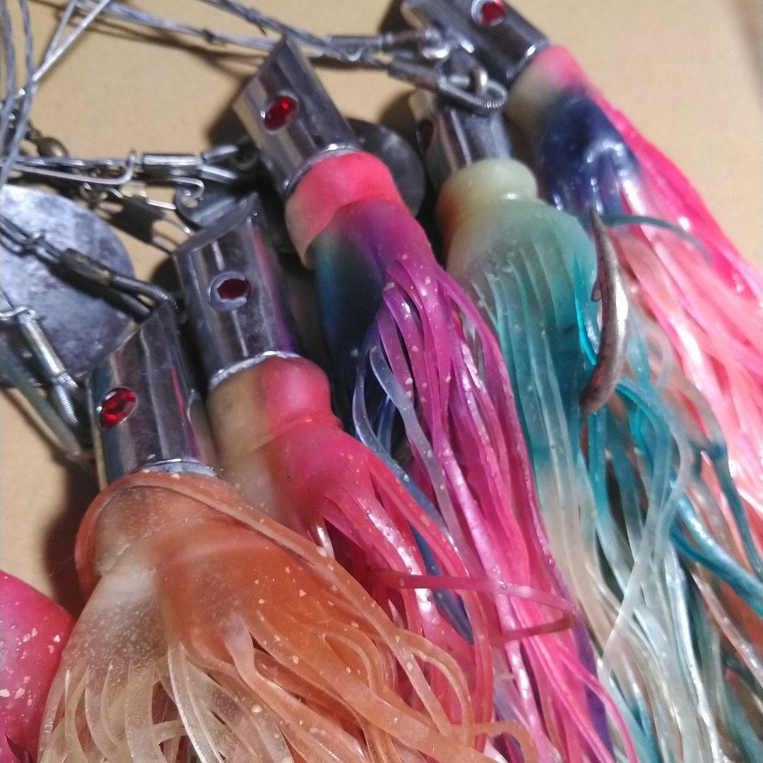 トローリング用　ルアー　スピナーブレード付き　7個セット