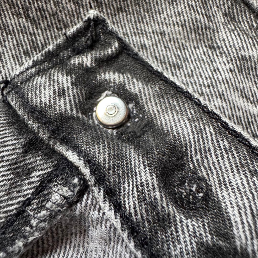 希少【80s】Levi's 501 USA製 ブラックケミカルウォッシュ W32