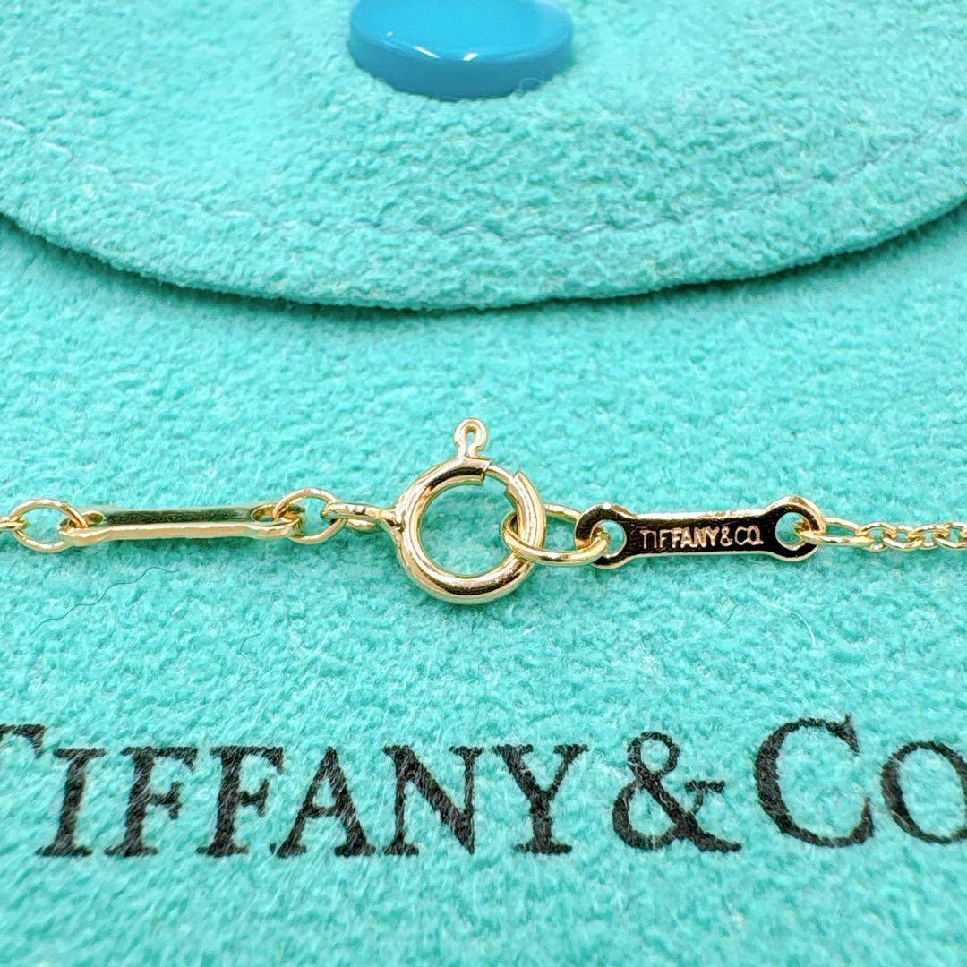 極美品 オールドティファニー バイザヤード 4.3mm ネックレス k18