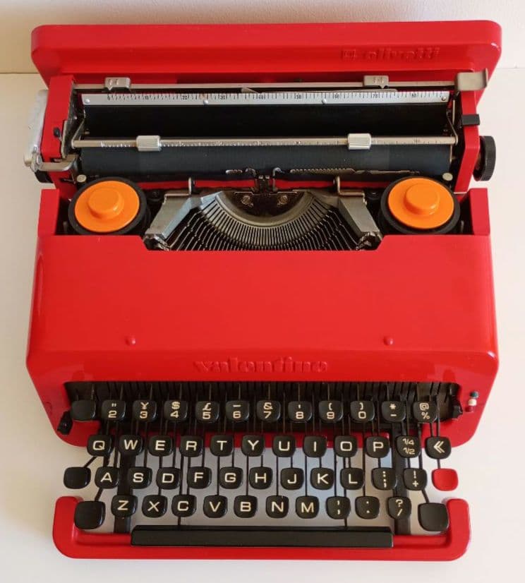 Olivetti オリベッティ Valentine タイプライター 赤バケツ