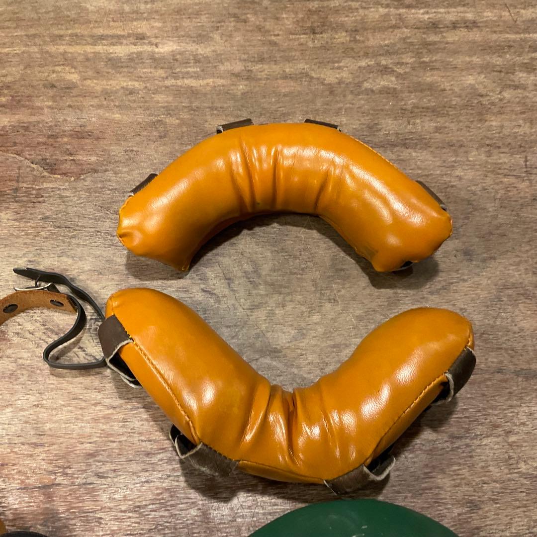 未使用保管品！昭和レトロ キャッチャーマスク 金属製 野球 審判 硬式 軟式