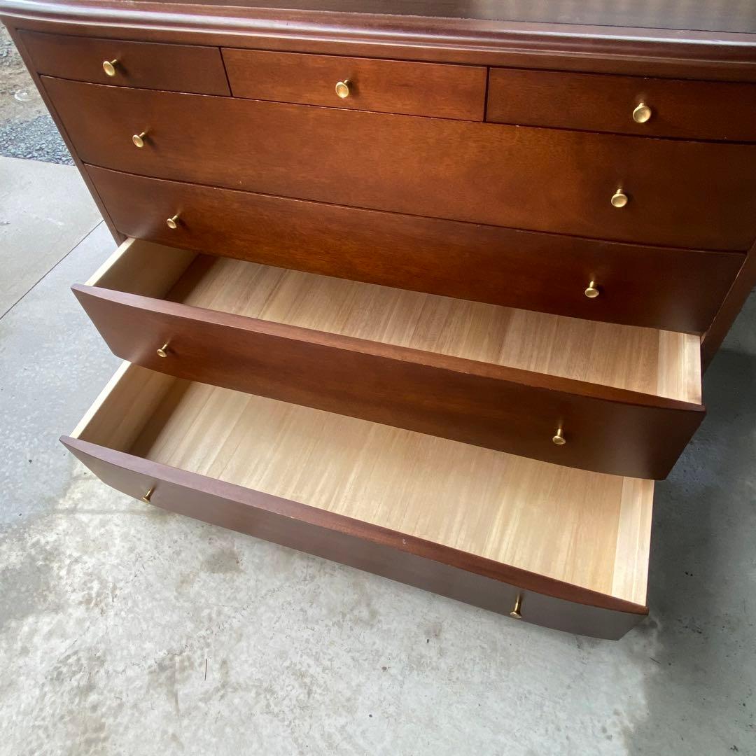 自宅保管品 マルヨシ民芸家具 5段チェスト サイドボード 西洋 アンティーク