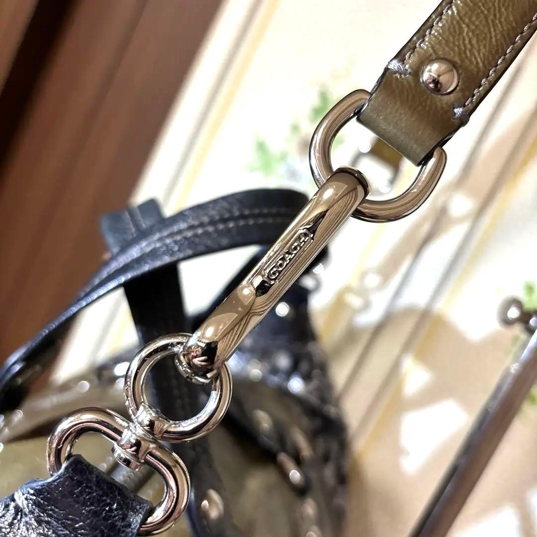 COACH 3WAY ハンドバッグ ショルダーバッグ レオパード柄