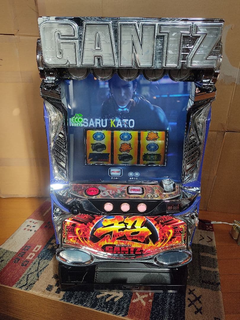 【値下げ】パチスロ実機 超GANTZ 不要機、トランス付電源コード セット