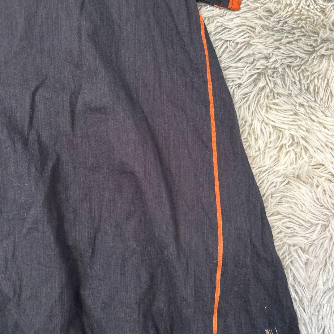 【美品】tamaki niime fuwa-T LONG ラウンドネック 平織り