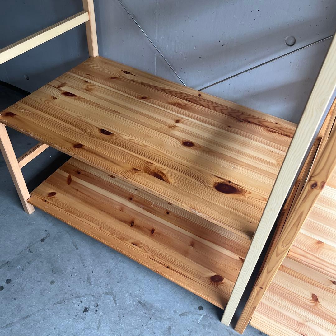 美品★無印 パイン材ユニットシェルフ・ワードローブ ２個セット