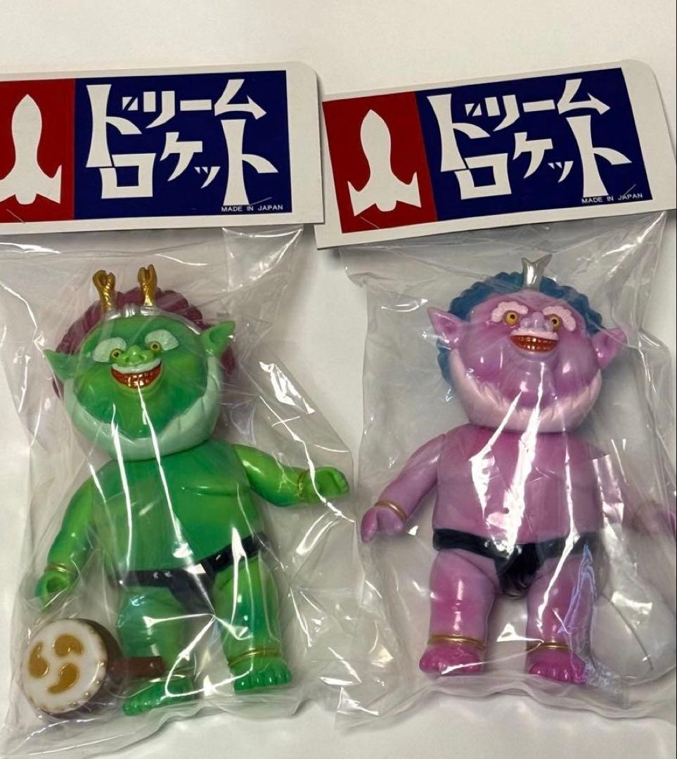 【限定品】　ドリームロケット　風神　雷神　ソフビ　フィギュア