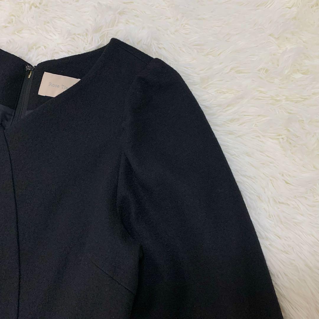 ローズティアラ エスカルゴ ワンピース ロング リボン 大きいサイズ 22AW