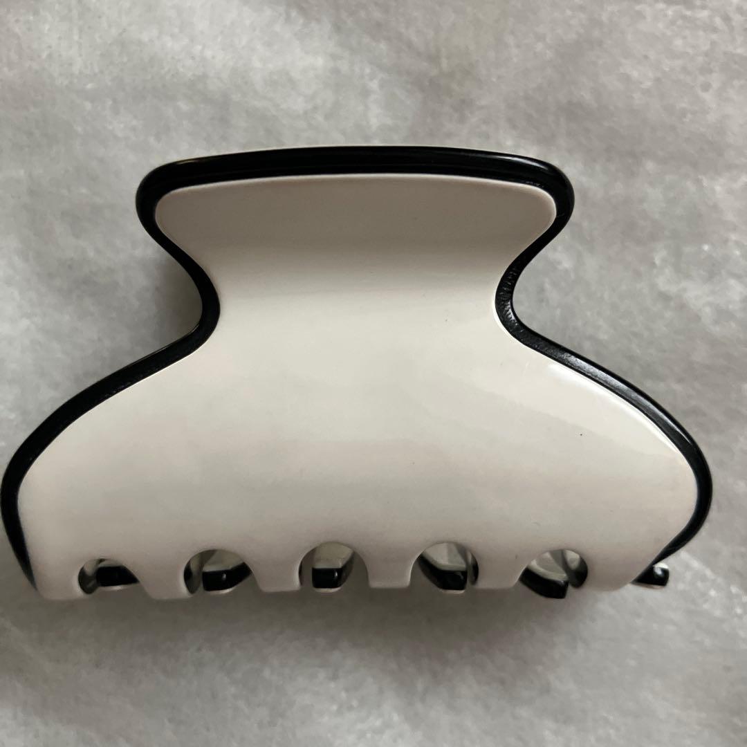 [chaco]コンプレックスビズ　バンスクリップ　バイカラー　ホワイト