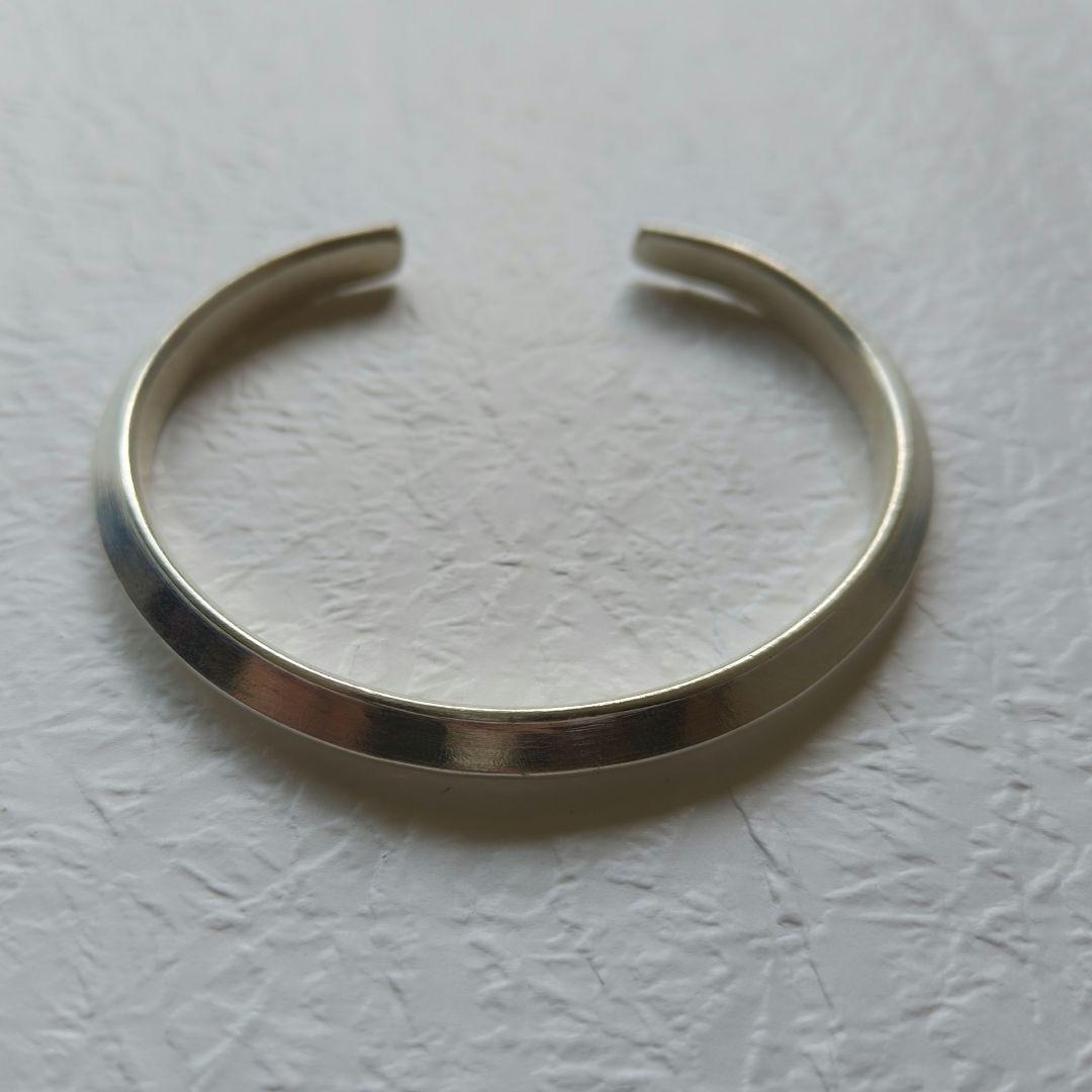 yks3【新品現地買付】カレンシルバー バングル/シンプル/高純度/重度