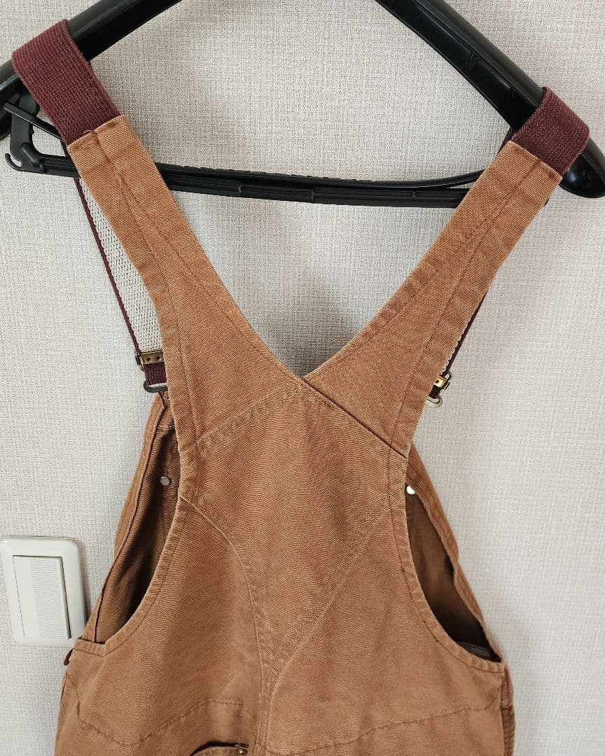 Carhartt ブラウンオーバーオール　USA製