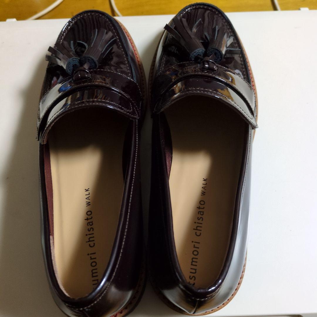 美品✨️ツモリチサト ウォーク タッセルローファー　エナメル　23.5