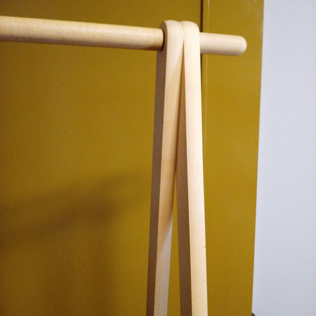 コサイン 木製ハンガーラック スタンド式 折り畳み式