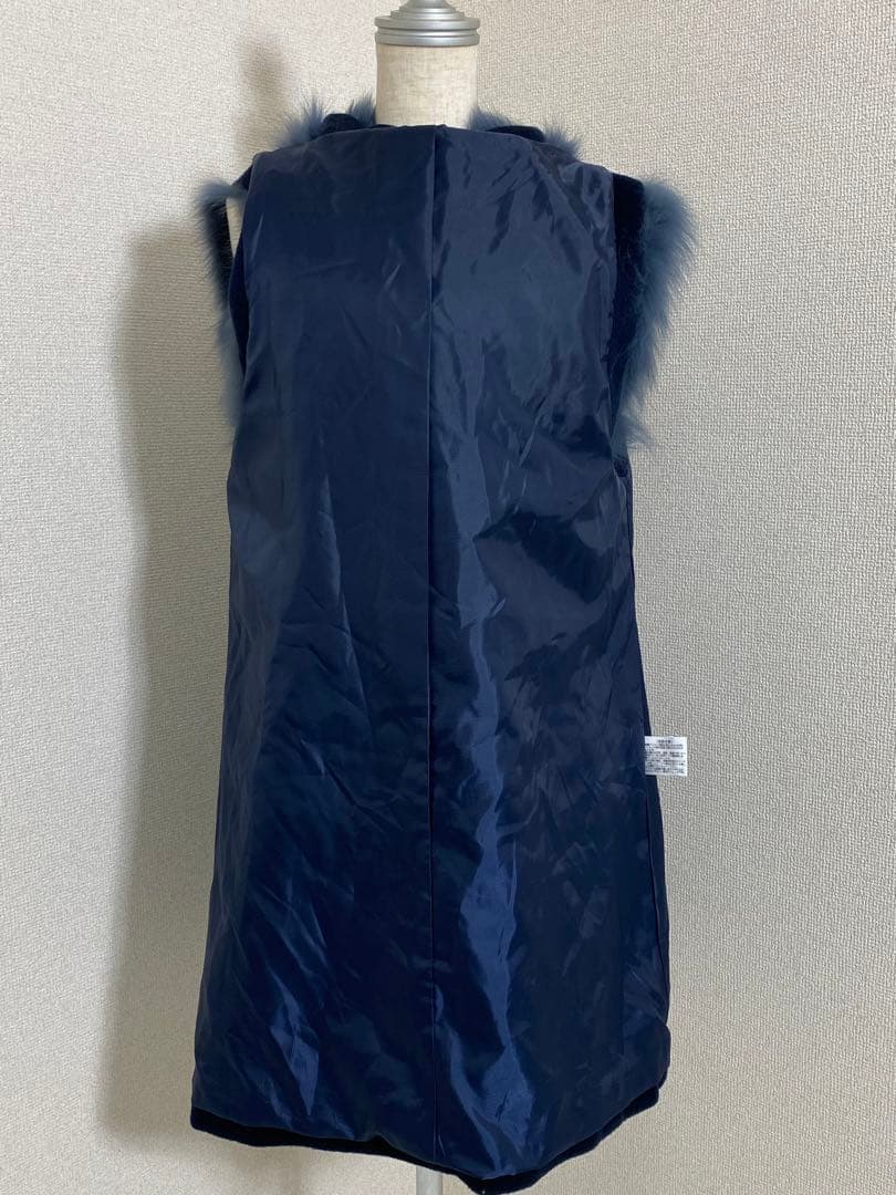 7833. 【極美品】MKstyle FOX カシミヤ 70% ジレ コート