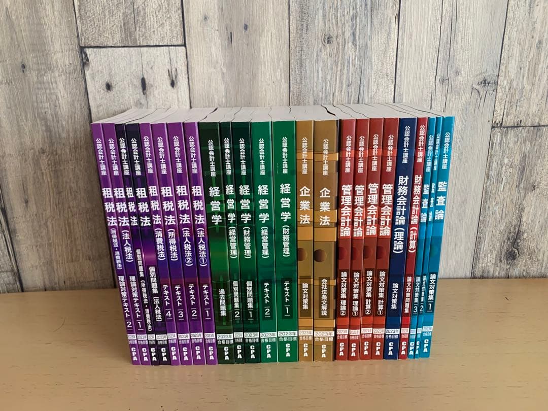 【大幅値下げ】公認会計士講座　2023年合格目目標　論文式試験対策テキスト