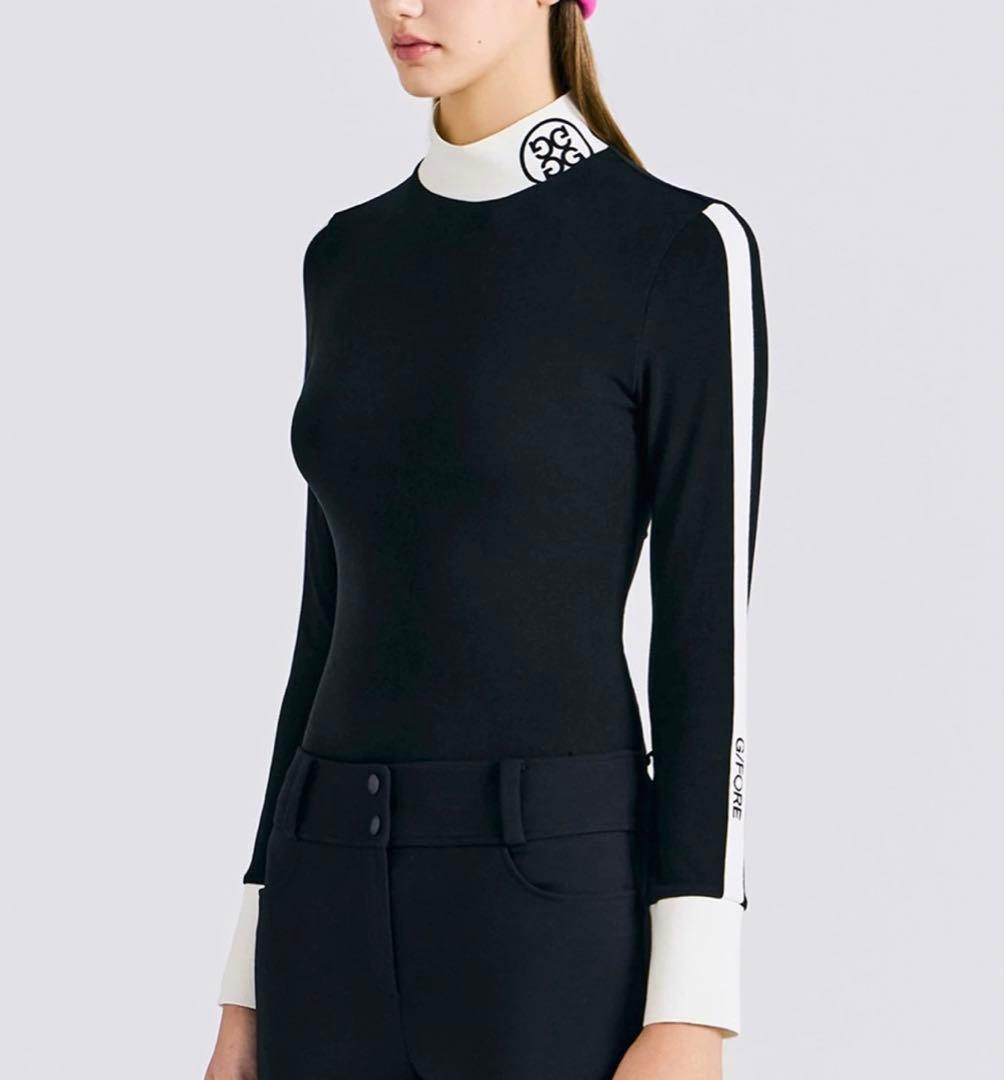 G/FORE ジーフォアゴルフレディースウェアモックネック長袖