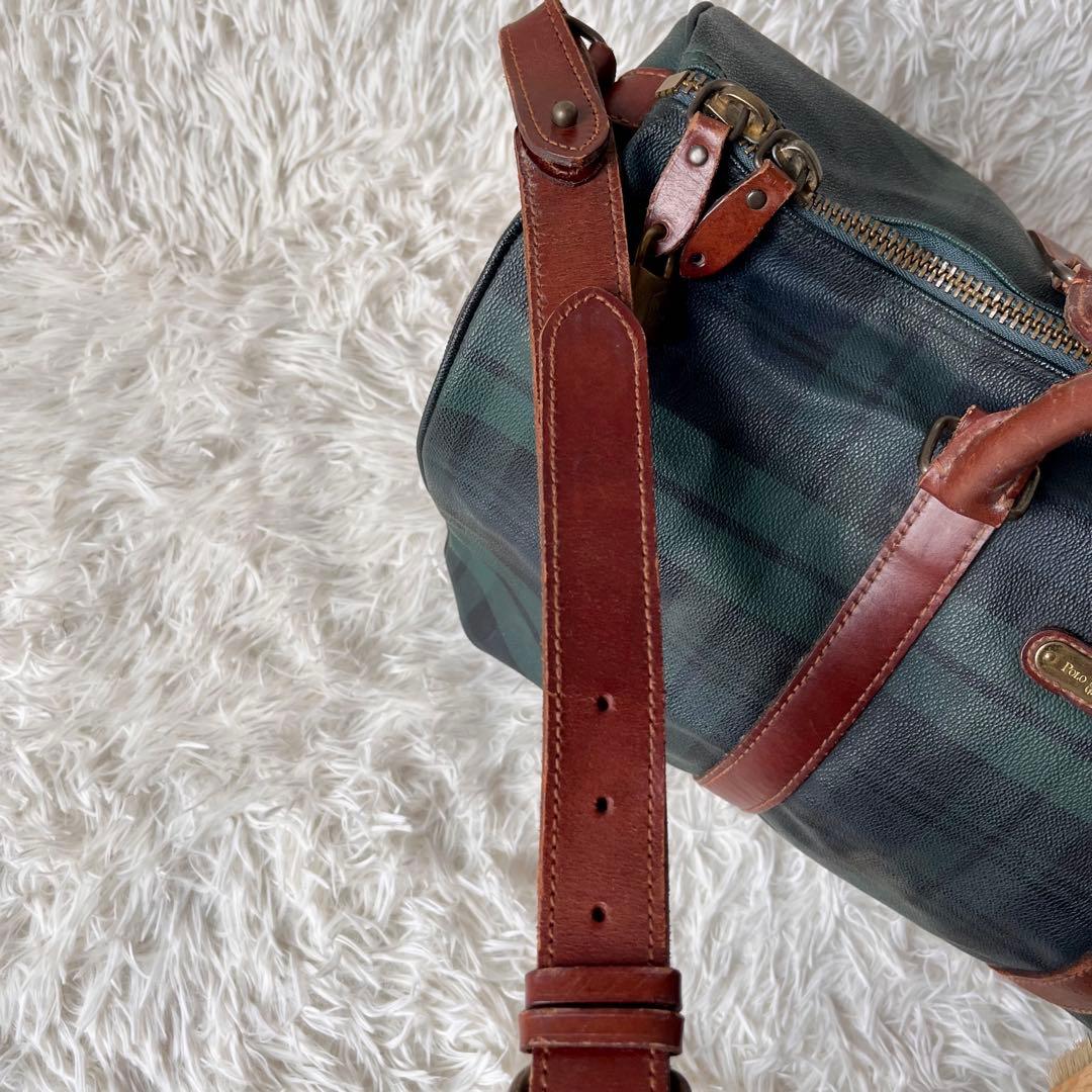 ta41様 ポロラルフローレン ボストンバッグ PVC 2way 斜め掛け