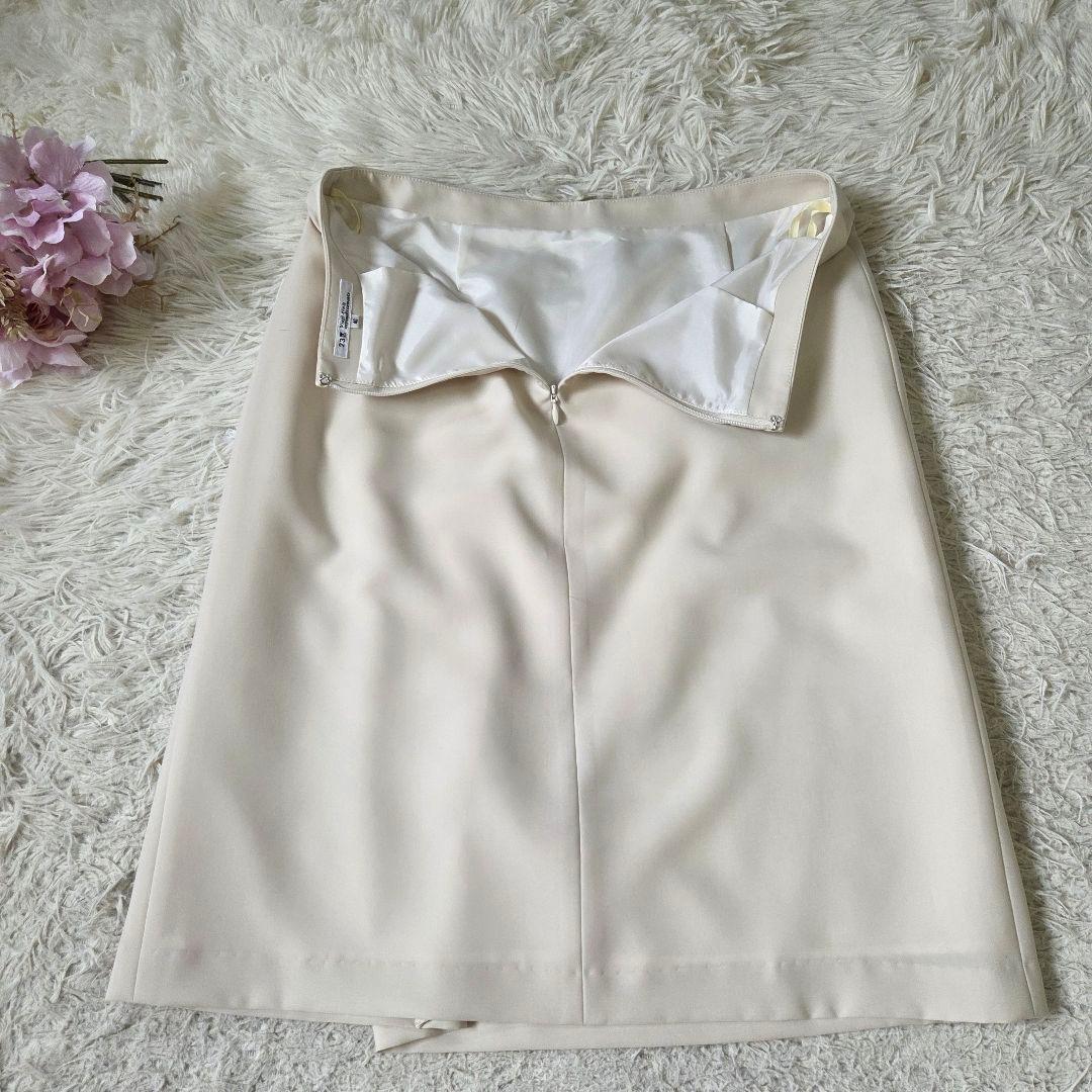 美品 23区 スカート セットアップ カラーレスジャケット サイズM 洗える