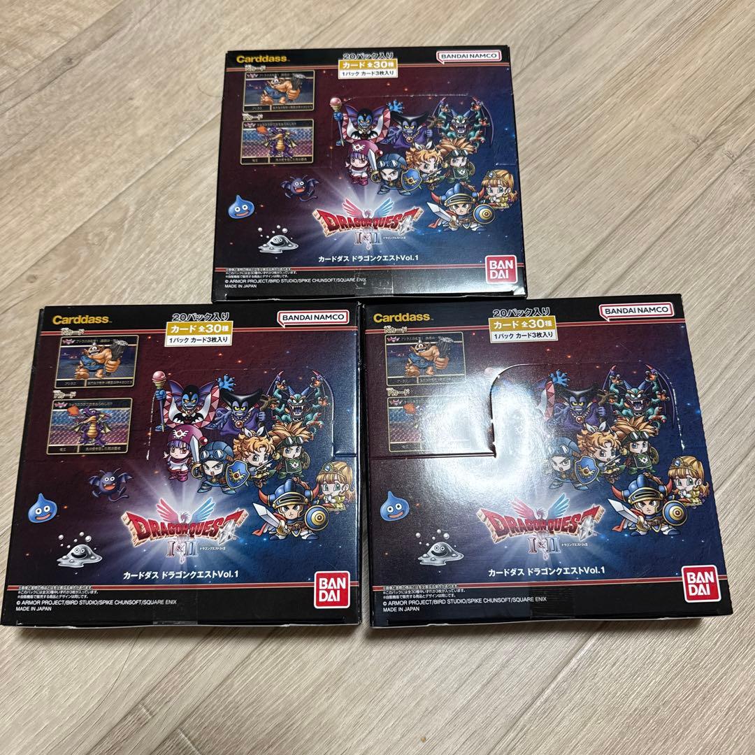 未開封3BOX【テープ付】カードダス ドラゴンクエストvol.1