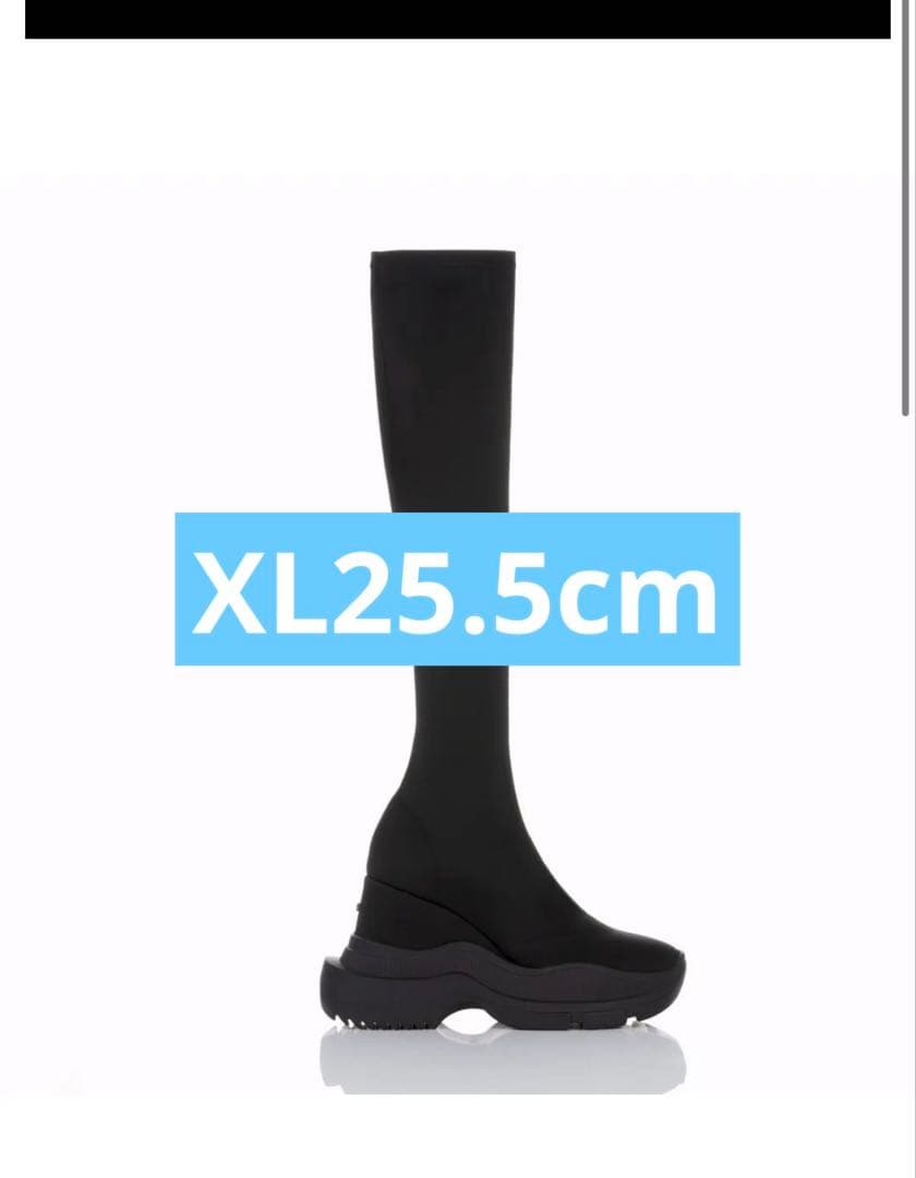 新品未使用】yello TOKYO BLACK DOUBLE ロングブーツ