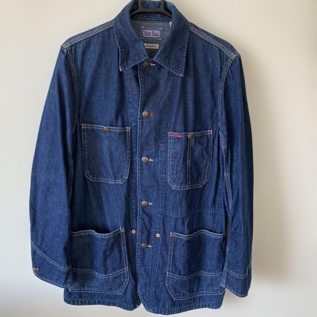 BLUE BLUE ブルーブルーインディゴ デニム カバーオール ワーク
