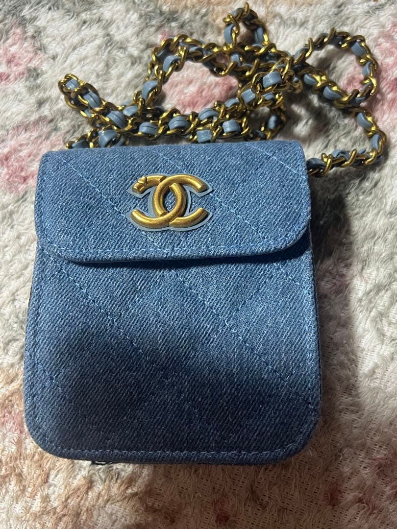 CHANEL 非売品ノベルティ　ポシェット　デニム