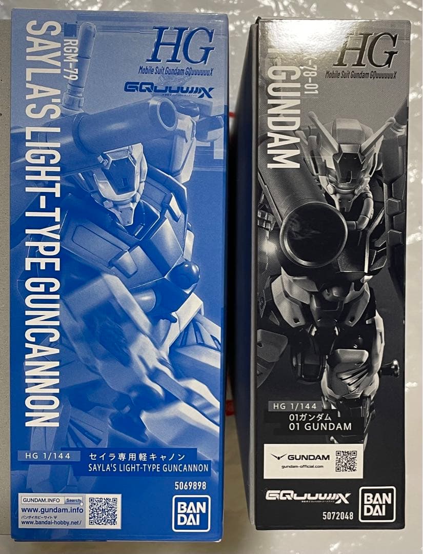 【新品】HG セイラ専用軽キャノン・HG 01ガンダム セット