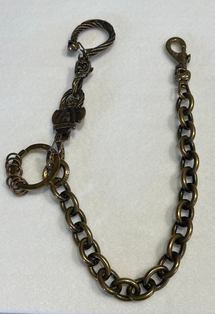 ギャングスタービル×ガルシア DEVIL ブラスウォレットチェーン