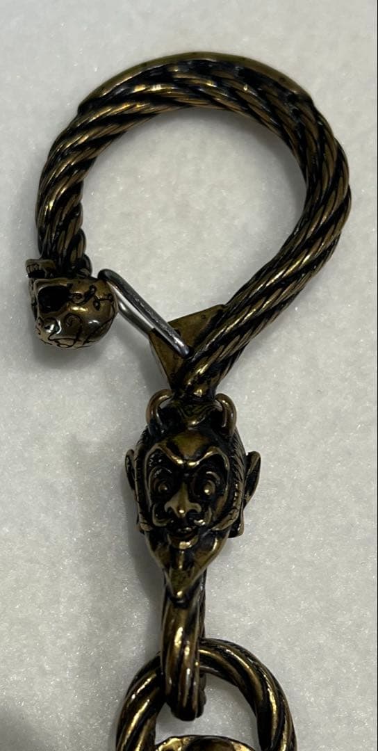 ギャングスタービル×ガルシア DEVIL ブラスウォレットチェーン