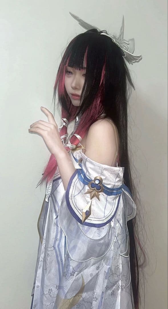 原神少女　コロンビーナコスプレウィッグ付き