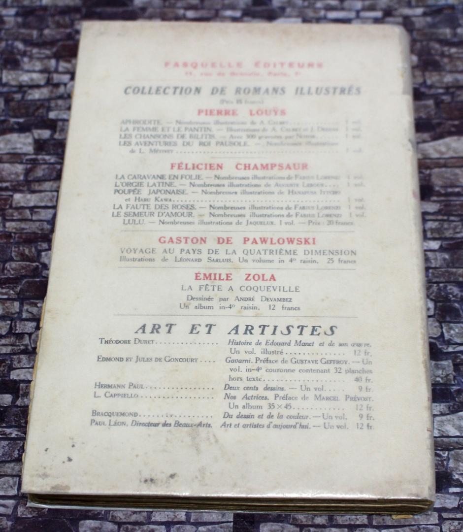 藤田嗣治挿絵本「モンパルナス」1929年 貴重