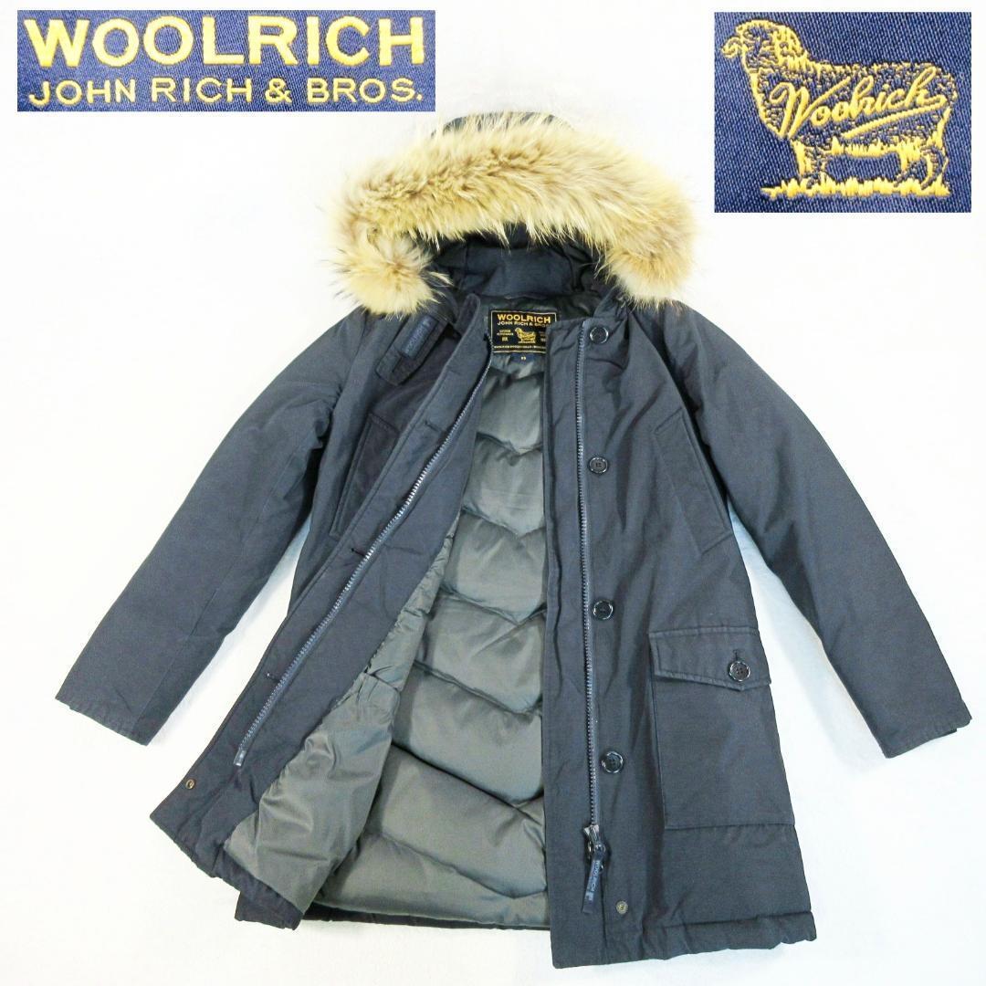 ✨ラクーンファー脱着可✨ ウールリッチ ダウン ハーフコート M相当