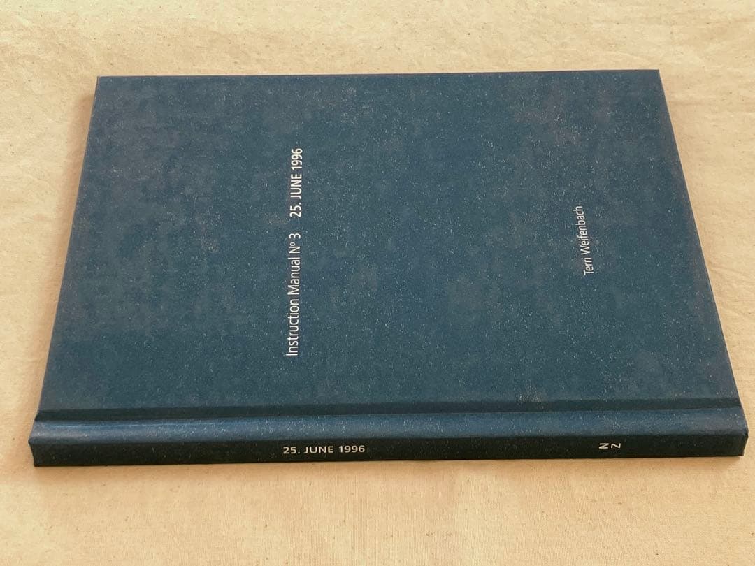 洋書 Instruction Manual No.3 Terri Weifenbach
