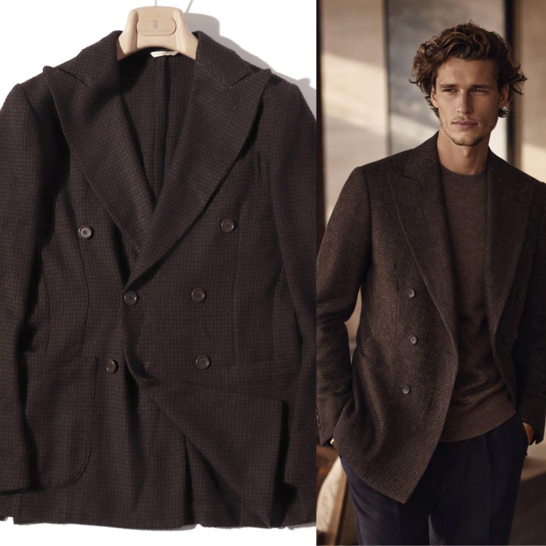 De Petrillo デ ペトリロ ダブル テーラード ジャケット 44 S