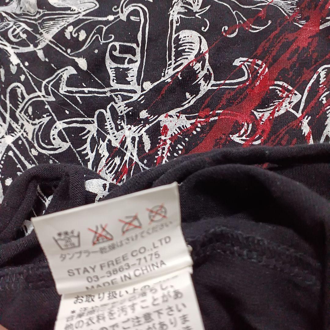 SEX POT ReVeNGe ペイント チェーン 安全ピン ジッパー Tシャツ